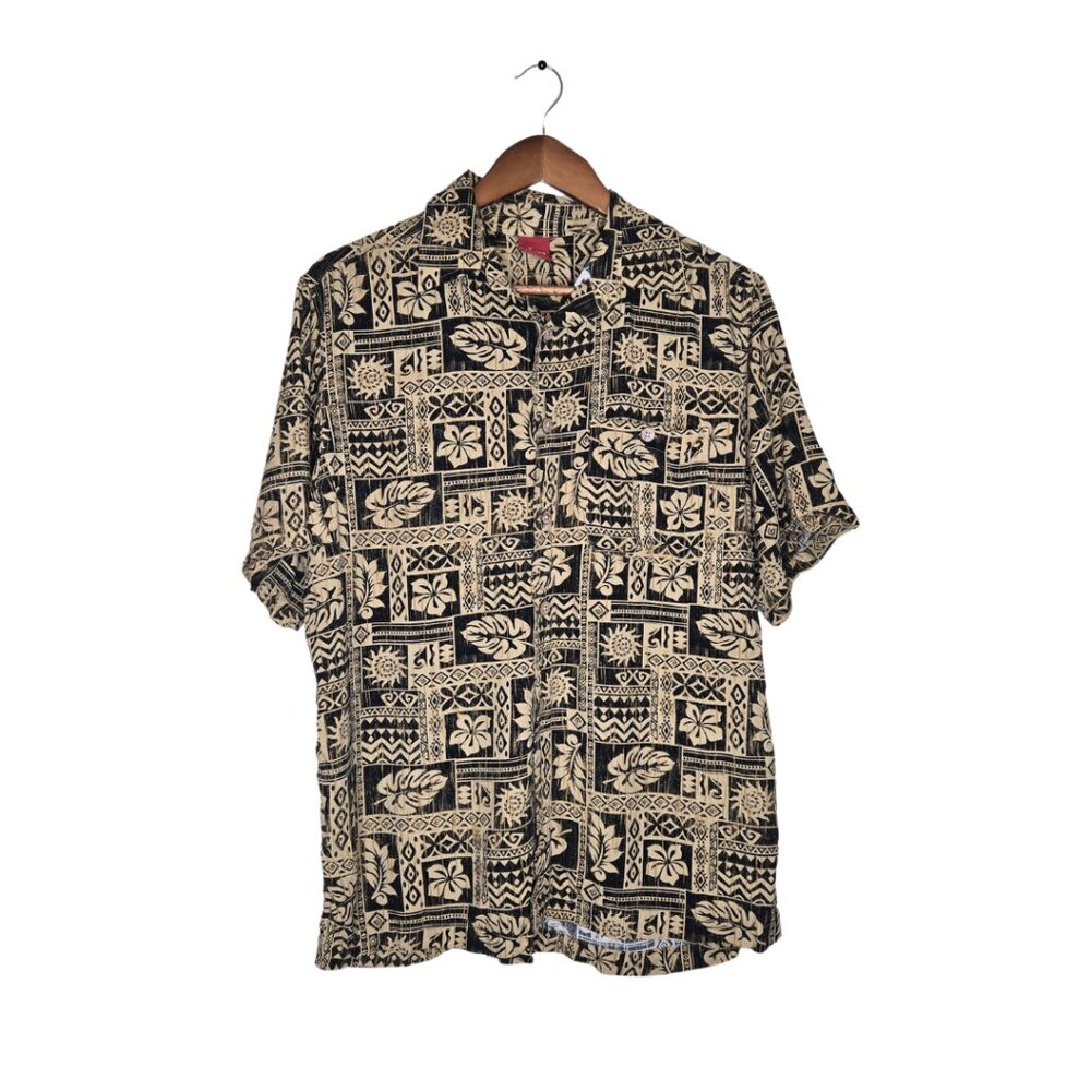 Junction West Vintage Beige and Black Tribal Shirt